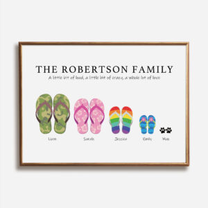 Jandals Family Print