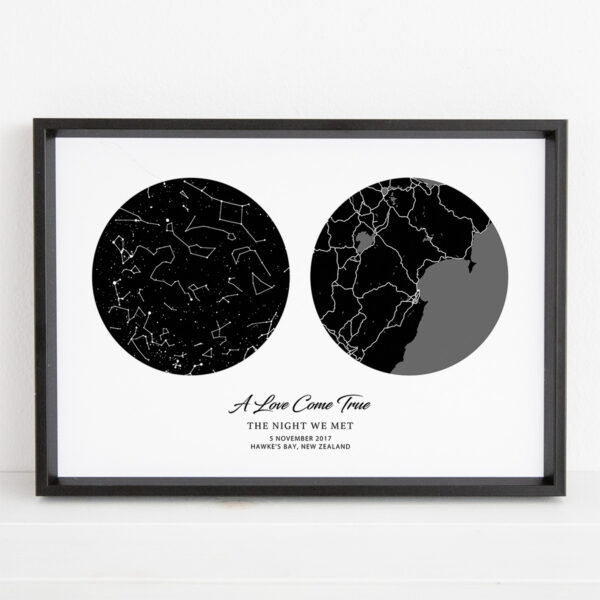 Star & Location Map (style A)