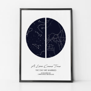 Star & Location Map (style B)