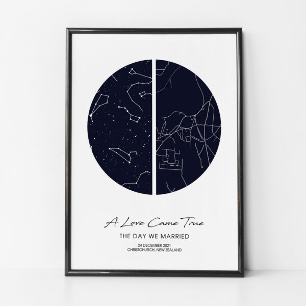 Star & Location Map (style B)