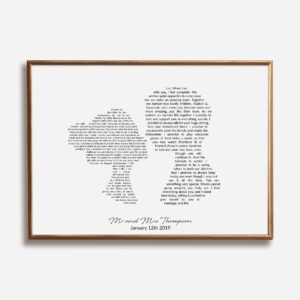 Word Art Silhouette Print