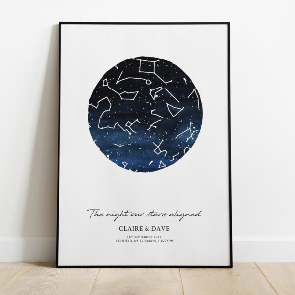 Star Map – Watercolour style - Image 4