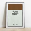 “Your Street Name” monopoly inspired Print - Image 8
