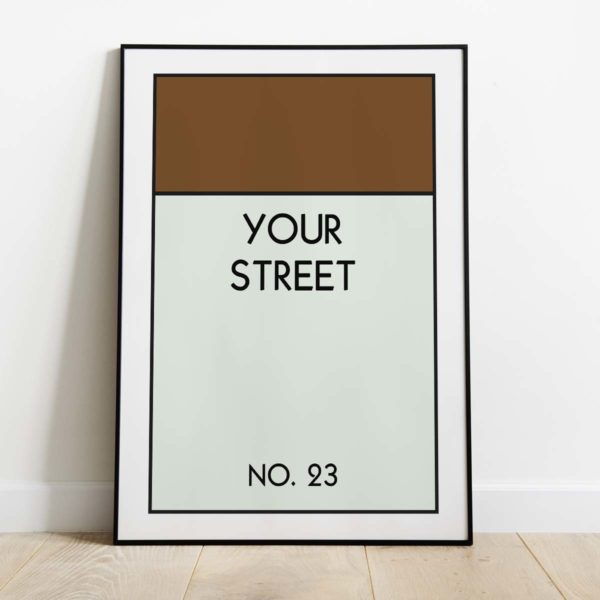 “Your Street Name” monopoly inspired Print - Image 8