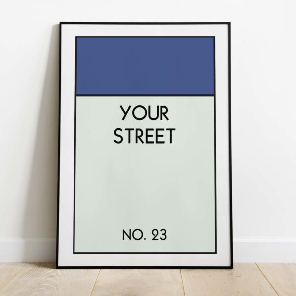“Your Street Name” monopoly inspired Print - Image 6