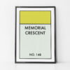 “Your Street Name” monopoly inspired Print