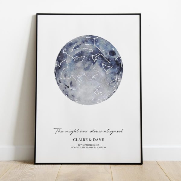 Star Map – Watercolour style - Image 2
