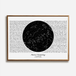 STAR MAP WITH VOWS PRINT