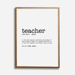 Teacher Definition Print