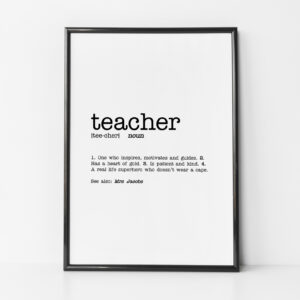 Teacher Definition Print