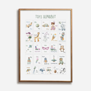 Toys Alphabet Print