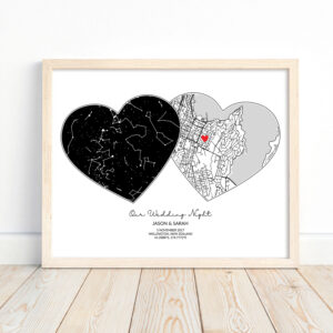 Mapped with Love print